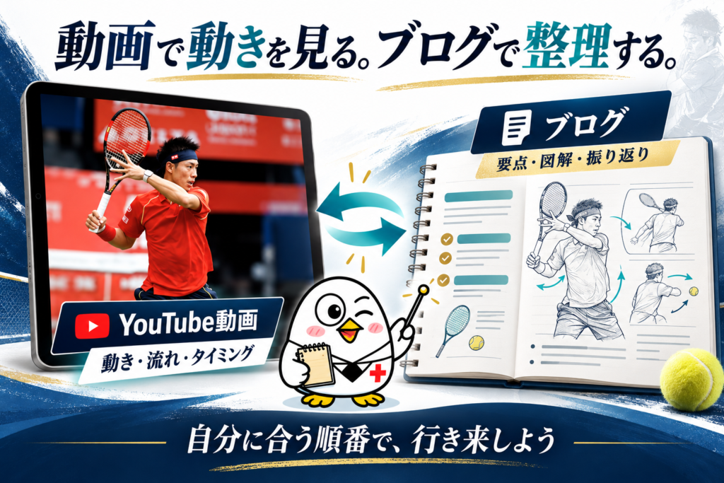 動画で動きを見る。ブログで整理する。